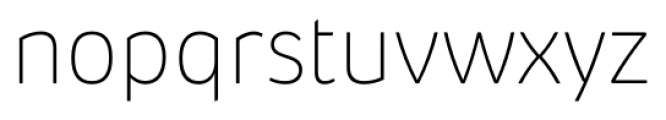 Pusia Thin Font LOWERCASE