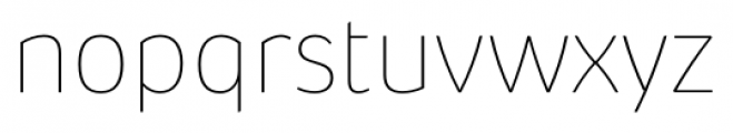 Pusia Ultra Thin Font LOWERCASE