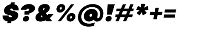Publica Sans Black Italic Font OTHER CHARS