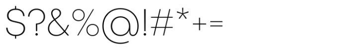 Publica Sans Round Thin Font OTHER CHARS