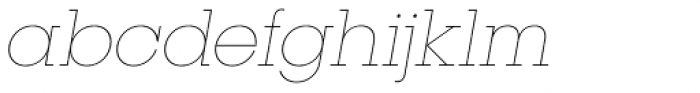 Publica Slab Extra Light Italic Font LOWERCASE