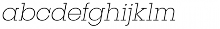 Publica Slab Thin Italic Font LOWERCASE