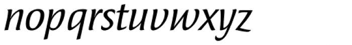 Publicala Book Italic Font LOWERCASE