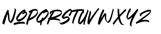 Publicity Brush Font UPPERCASE