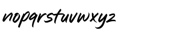 Publicity Brush Font LOWERCASE