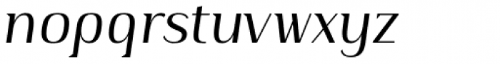 Publio Italic Font LOWERCASE