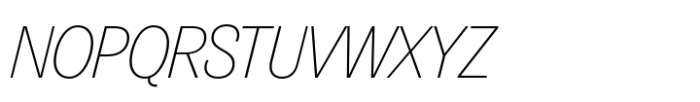 Publish Gothic Std Thin Italic Font UPPERCASE