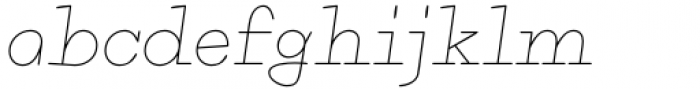 Puchiflit Light Italic Font LOWERCASE
