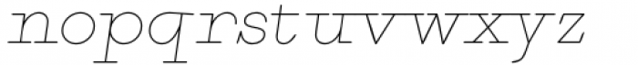 Puchiflit Light Italic Font LOWERCASE