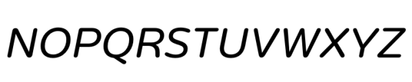 Puck Book Italic Font UPPERCASE