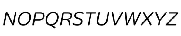 Puck Light Italic Font UPPERCASE