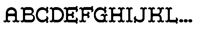 Pueblo Trails Font UPPERCASE