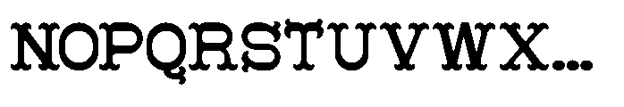 Pueblo Trails Font UPPERCASE