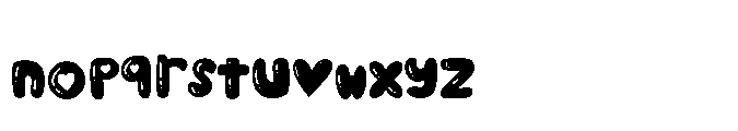 Puffy Love Font LOWERCASE
