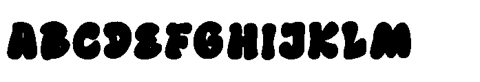 Puffy Play Regular Font UPPERCASE