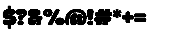 Puffy Font OTHER CHARS