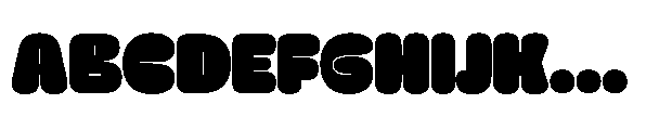 Puffy Font UPPERCASE