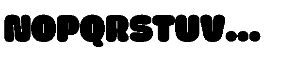 Puffy Font UPPERCASE
