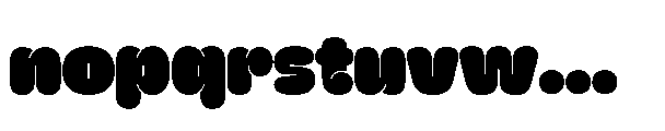 Puffy Font LOWERCASE