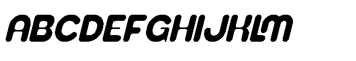 Pufilo Tropic Italic Font UPPERCASE