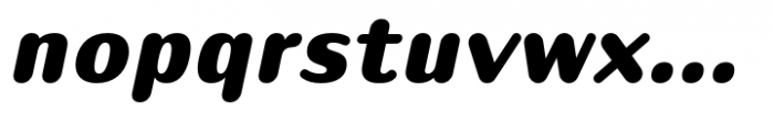 Puipui Black Italic Font LOWERCASE