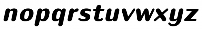 Puipui Extra Bold Italic Font LOWERCASE
