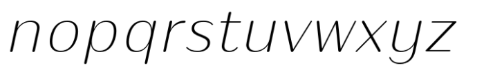 Puipui Extra Light Italic Font LOWERCASE