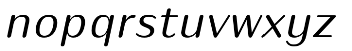 Puipui Italic Font LOWERCASE