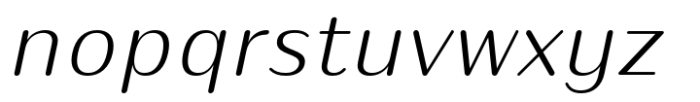 Puipui Light Italic Font LOWERCASE