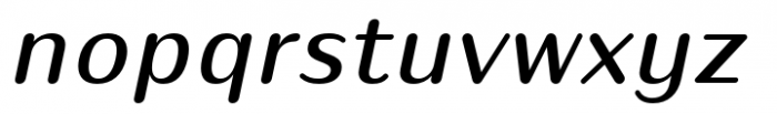 Puipui Medium Italic Font LOWERCASE