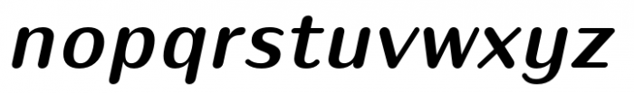 Puipui Semi Bold Italic Font LOWERCASE