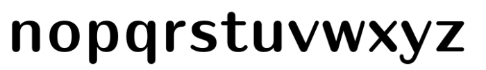 Puipui Semi Bold Font LOWERCASE