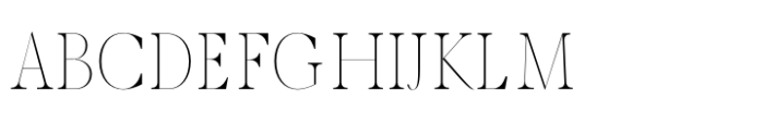 Pulmer Thin Font UPPERCASE