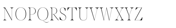Pulmer Thin Font UPPERCASE