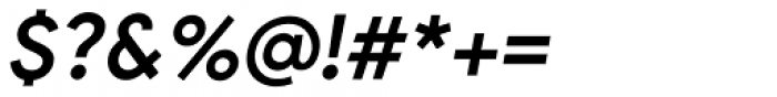 Pulp Display Semi Bold Italic Font OTHER CHARS