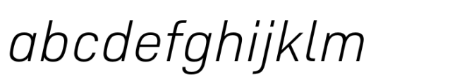 Pulse JP Light Italic Font LOWERCASE