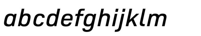 Pulse JP Medium Italic Font LOWERCASE