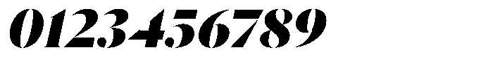 Pulso Big Black Italic Font OTHER CHARS