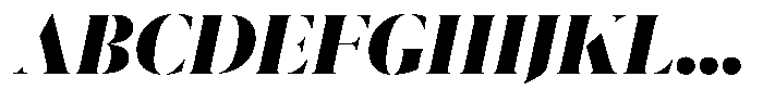 Pulso Big Black Italic Font UPPERCASE