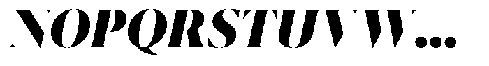 Pulso Big Black Italic Font UPPERCASE