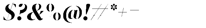 Pulso Big Bold Italic Font OTHER CHARS