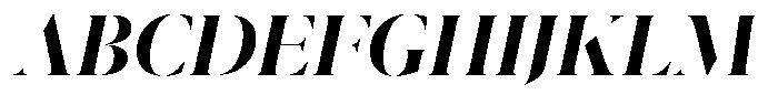 Pulso Big Bold Italic Font UPPERCASE