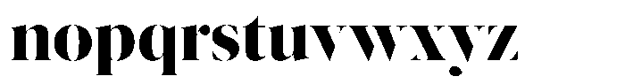 Pulso Big Extra Bold Font LOWERCASE