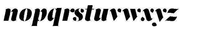Pulso Big Pro Black Italic Font LOWERCASE