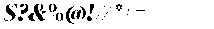 Pulso Big Pro Extra Bold Italic Font OTHER CHARS