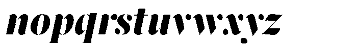 Pulso Big Pro Extra Bold Italic Font LOWERCASE
