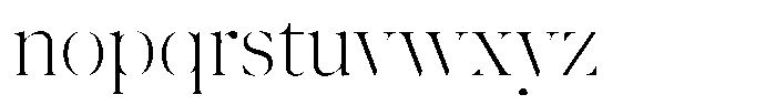 Pulso Big Pro Thin Font LOWERCASE