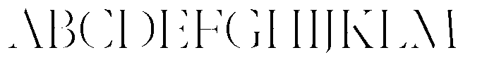 Pulso Big Thin Font UPPERCASE