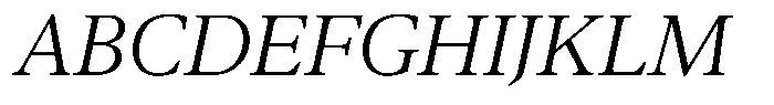 Pulso Headline Light Italic Font UPPERCASE