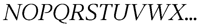 Pulso Headline Light Italic Font UPPERCASE
